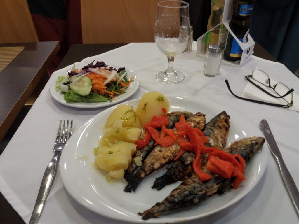 Fish lunch near Alfama Lisbon