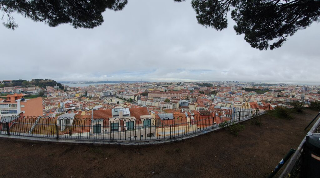 Stunning view of Lisbon from Graca